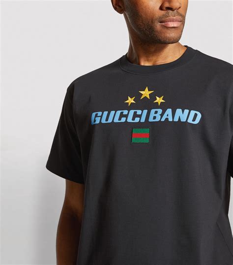 gucci band t-shirt|gucci t shirt men's outlet.